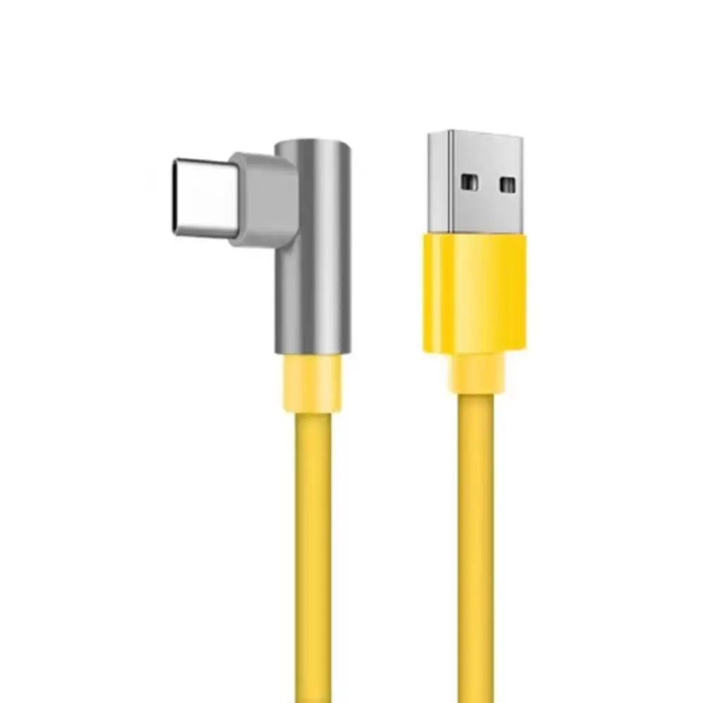 USB C Type C L Bend Data Cord Fast Charging 6A Original 90 Degree Date Line 120W Gold Label Elbow Fast Charging Cable