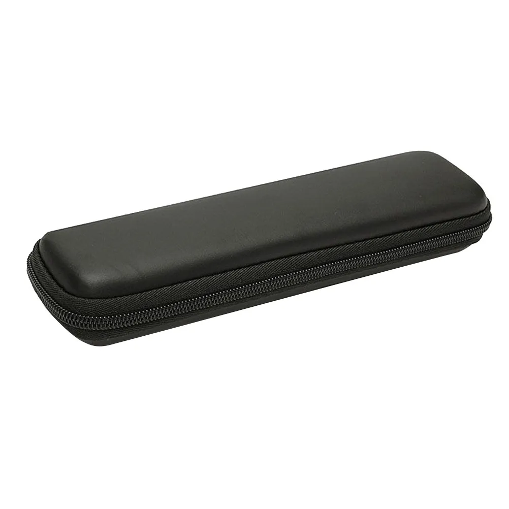 Eva Pen Case Black Hard Shell Storage for School Office Stationary with Mesh Pocket Elastic Strap Eva Pen Case