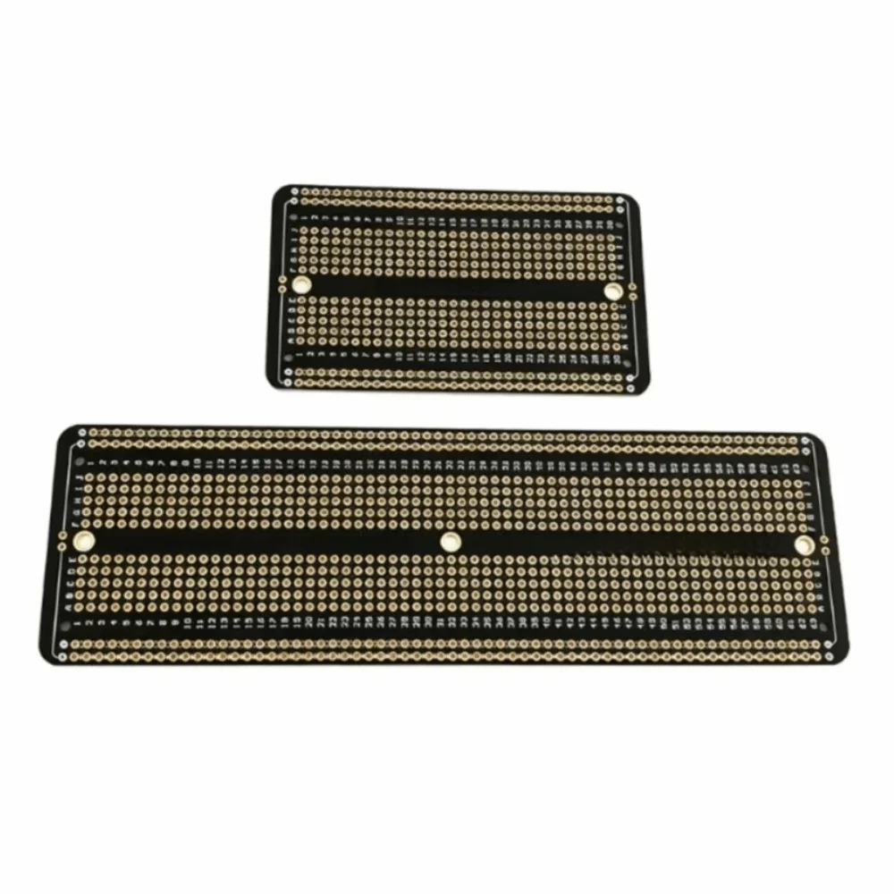 2.54 Spacing Permanent Breadboard Five-hole Universal Prototype Breadboard Gold-plated Black Universal Breadboard