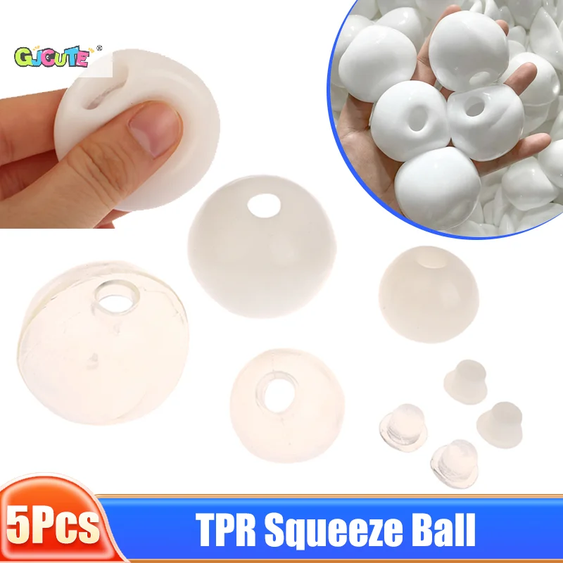 5 قطعة/المجموعة تخفيف الإجهاد لعبة اليدوية الكرة DIY كرات فارغة الجلود TPR السائل لاعب صاخبة الكرة تنفيس لعبة لتخفيف التوتر