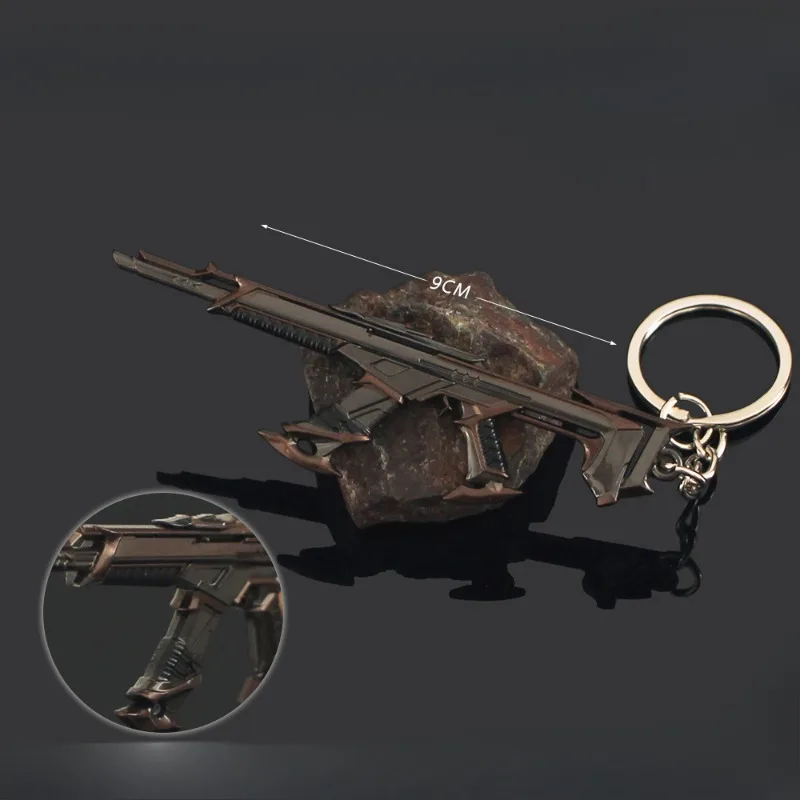 9cm Kuronami Vandal Valorant Game Periphery Alloy Weapon Model Vibrant Skin Keychains Accessorie Ornament Craft Collection Gift