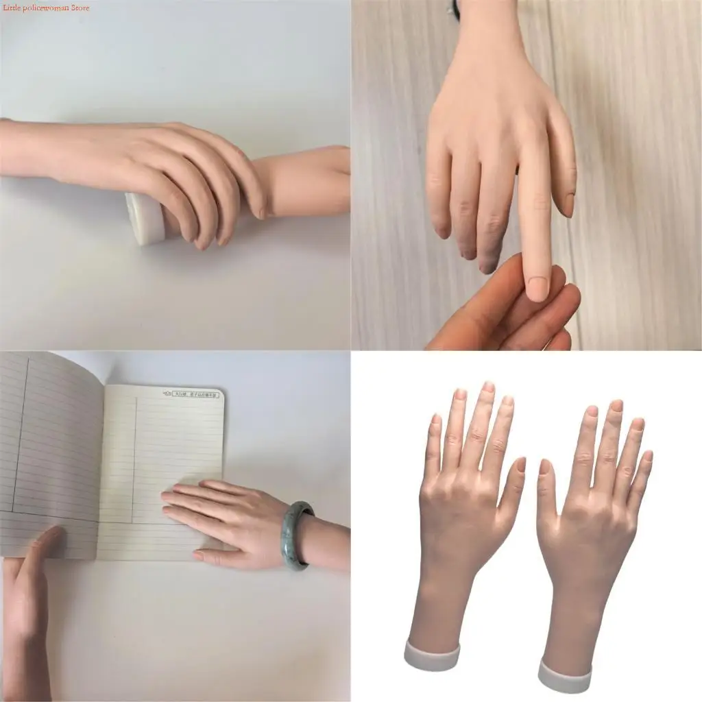 

F92D Multipurpose Manicure Practice Hand With Flexible Fingers Art Hand For Jewelry Organizing And Display