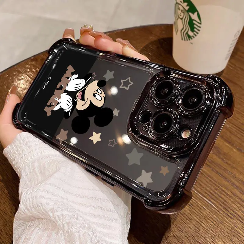 

Чехол для телефона с Микки Диснеем для Iphone 16, 15, 14, 13, 12, 11 Pro Max, аниме, мягкий противоударный защитный чехол для Iphone 16pro 15pro 14