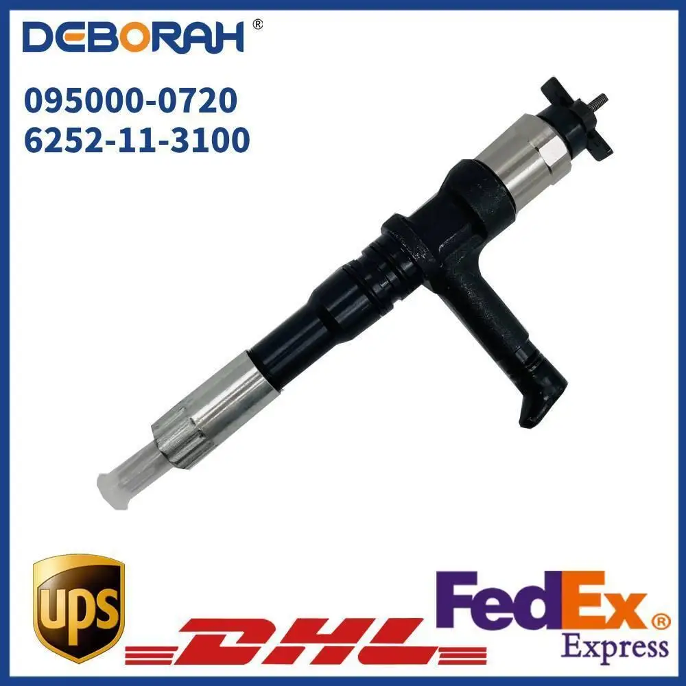 

Fuel Injector 095000-0720 6252-11-3100 for MITSUBISHI 6M60T 6M60-T1 Engine