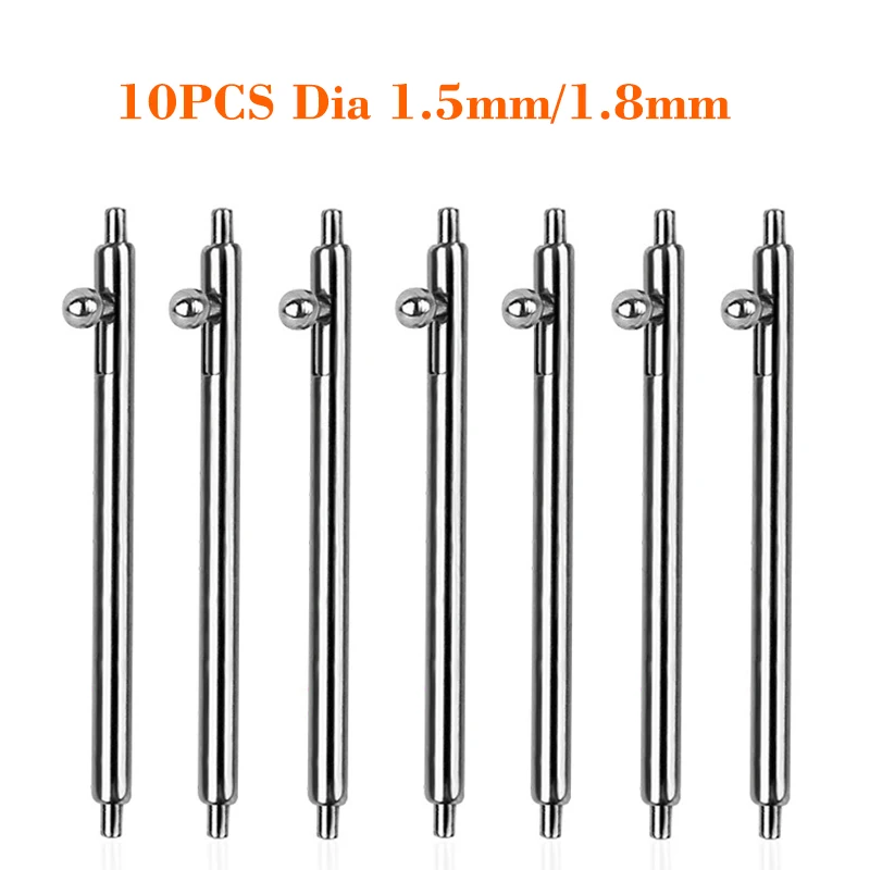 10PCS Dia 1.5mm/1.8mm Spring Bars Smart quick release Link Pins width 18mm 20mm 22mm 24mm 26mm fits Smart watch Strap Bracelet