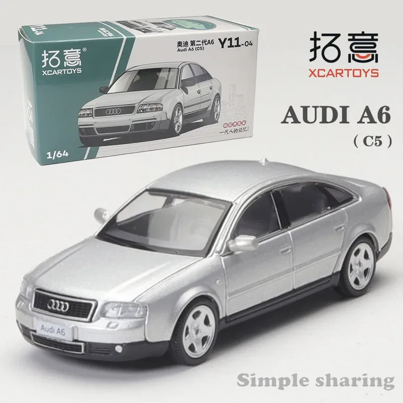 

XCarToys 1/64 Audi A6（C5) Silvery Alloy Diecast Model Car Toy Collection Gift