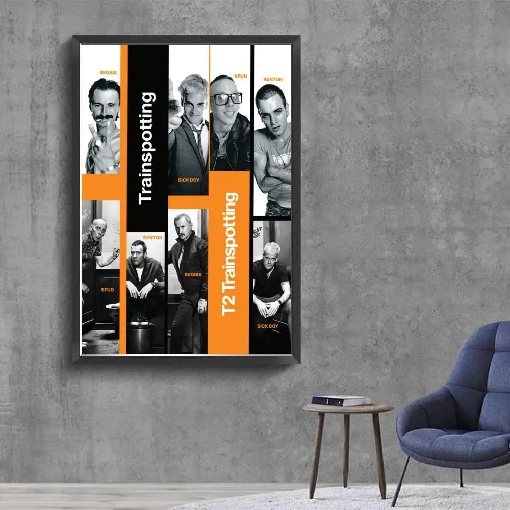 Trainspotting Anime Posters Sticky Vintage Room Home Bar Cafe Decor Kawaii Room Decor