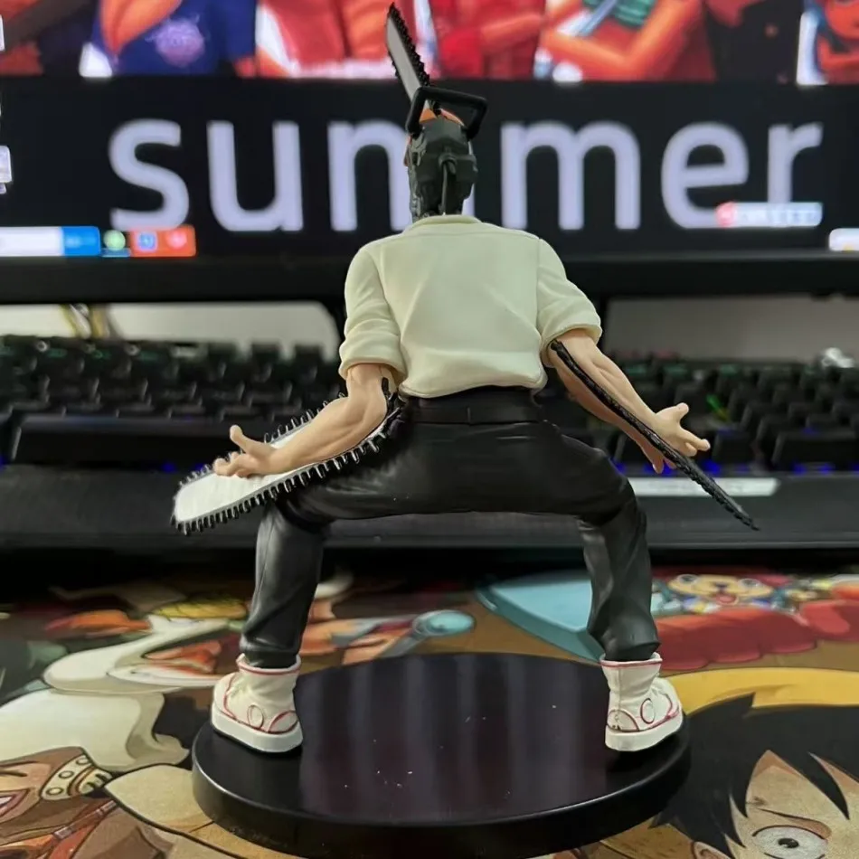 Homem de motosserra quente anime figura power denji figura de ação pvc motosserra homem estátua de energia pvc adulto coleção modelo boneca brinquedo