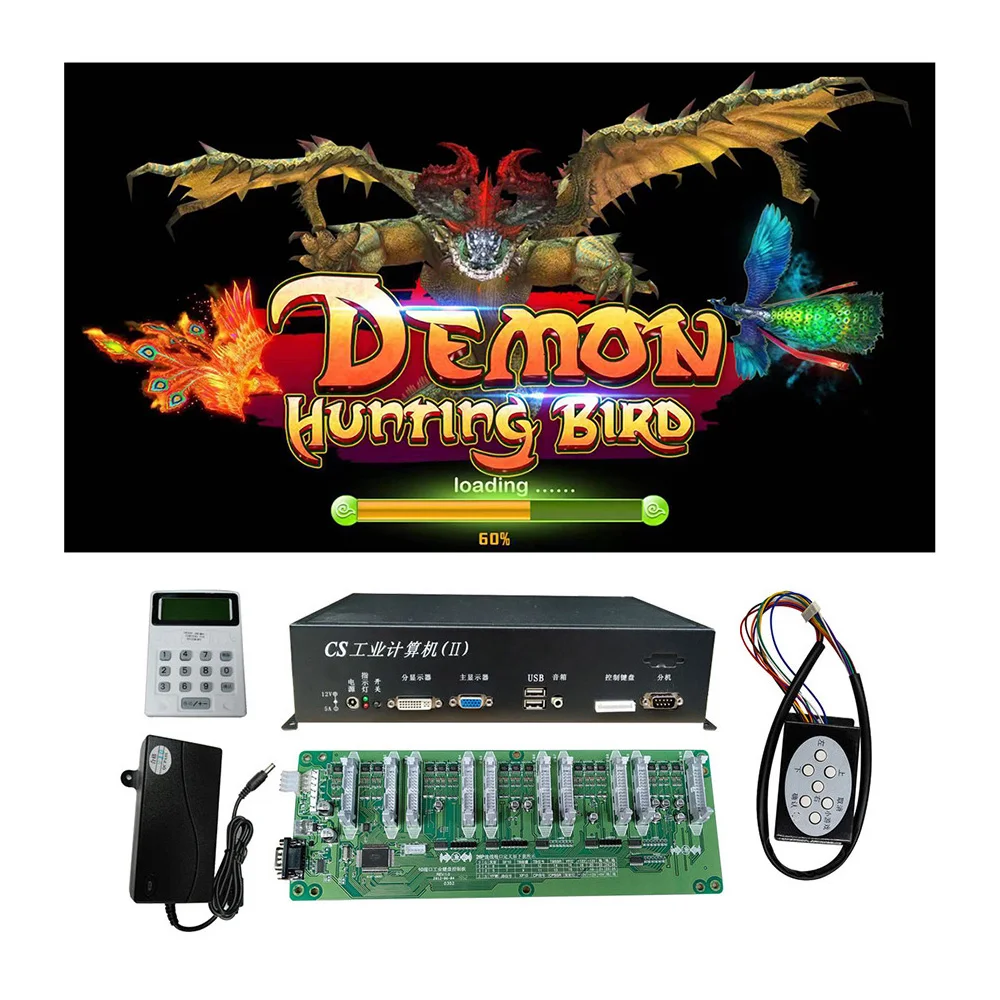 

USA Popular 4/6/8/10 Players Demon Hunting Bird Fishing Hunter Game Machine Host Accessories