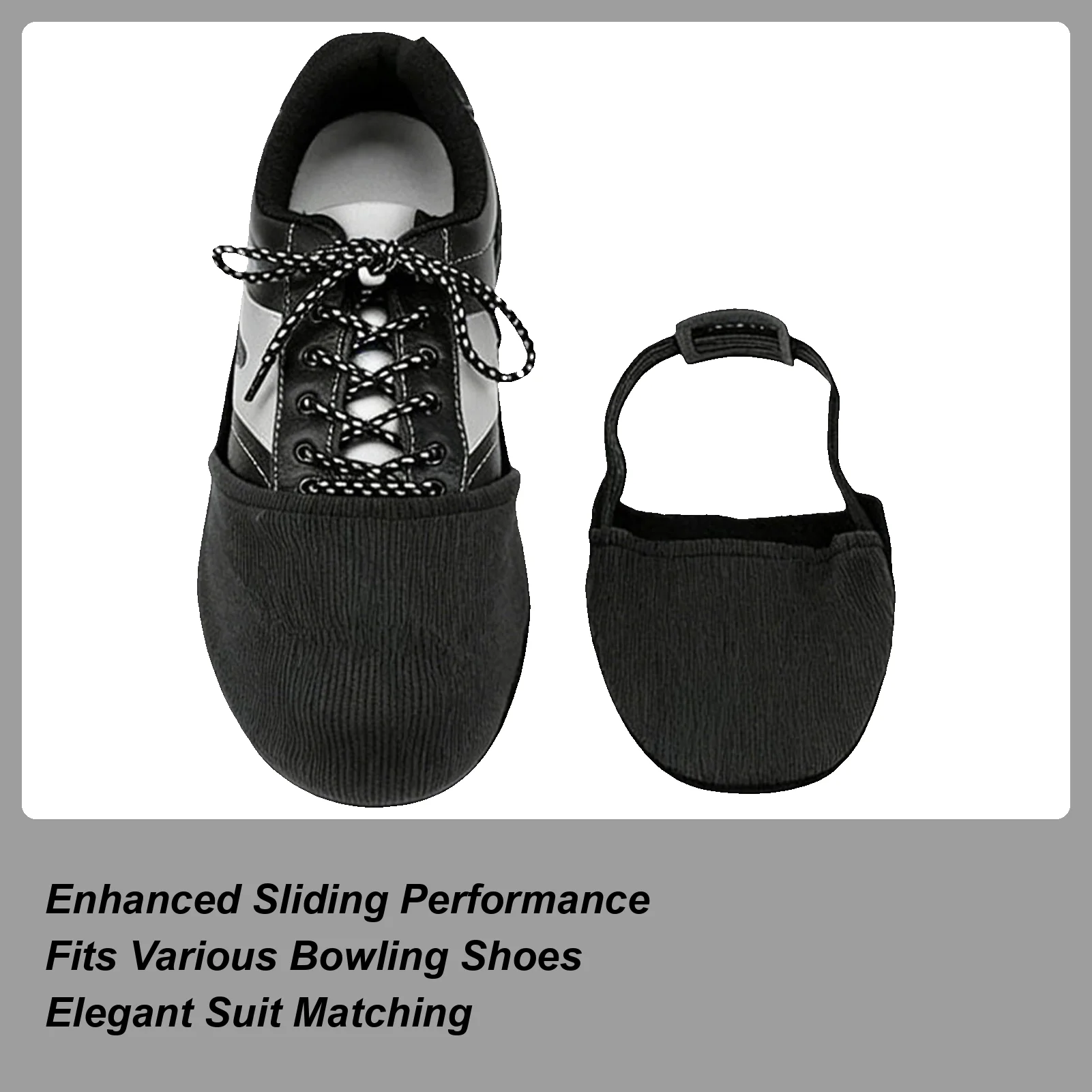 

Bowling Shoe Cover 1 Pair Forefoot Shoes Slider Elastic Sole Slide Covers For Women Men Beginners Bowling League Family