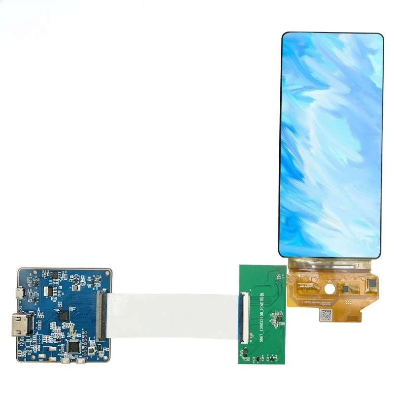 

6.67 inch OLED flexible screen 2400 * 1080 full screen narrow side without hole, screen + driver board, with own touch