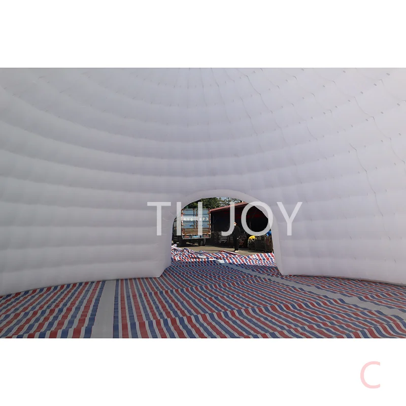fast air ship to door,outdoor giant inflatable marquee, 10m diameter inflatable dome tent blow up igloo for party