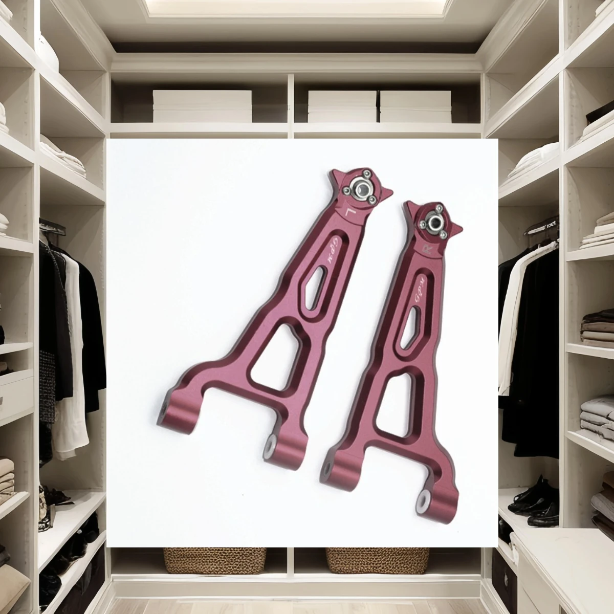 Ammortizzatori posteriori a forma di L in alluminio GPM 170mm per LOSI 1/6 Super Baja Rey 1.0 2.0 - Parte di aggiornamento da corsa LOS05021