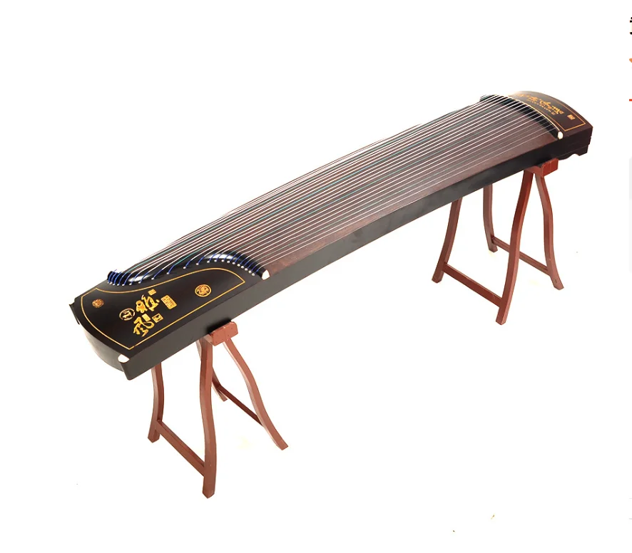 

21 string guzheng carved Chinese characters