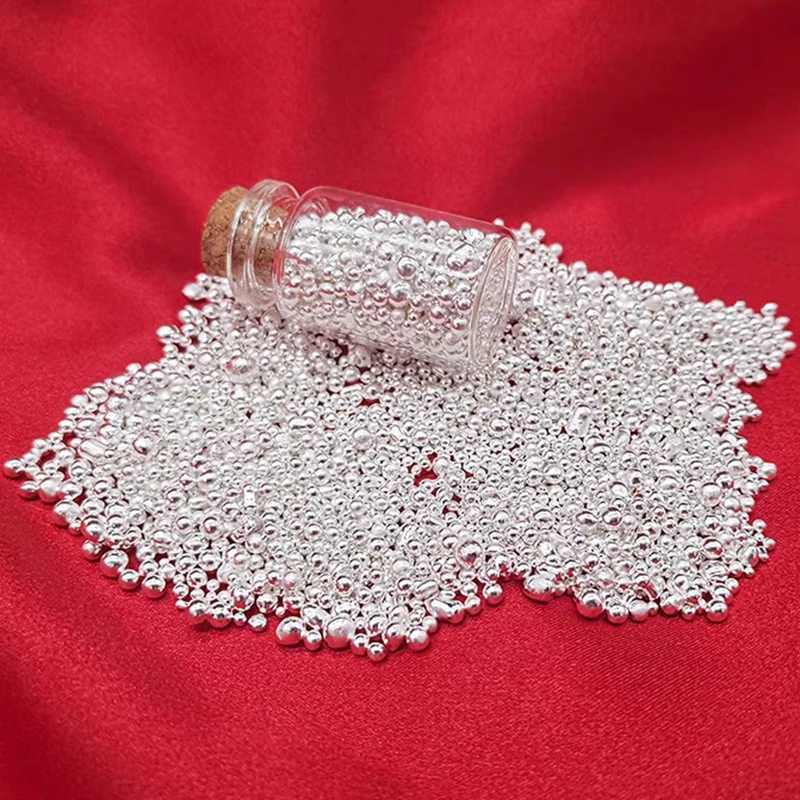 

999 high purity Silver beads particles, diy jewelry making supplies material