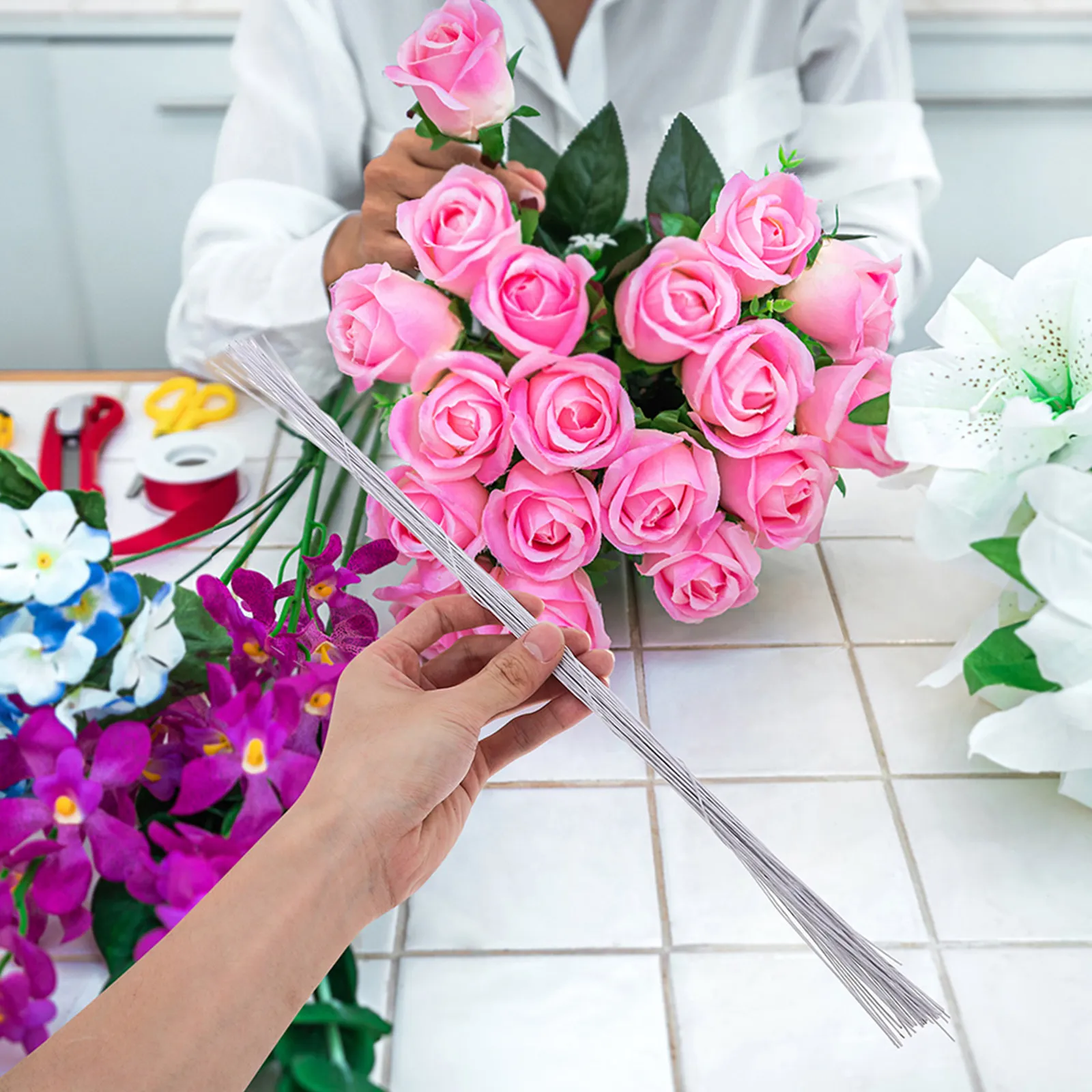 250 Piezas de Alambre para Flo - Wire Stem Florist reseña y precio