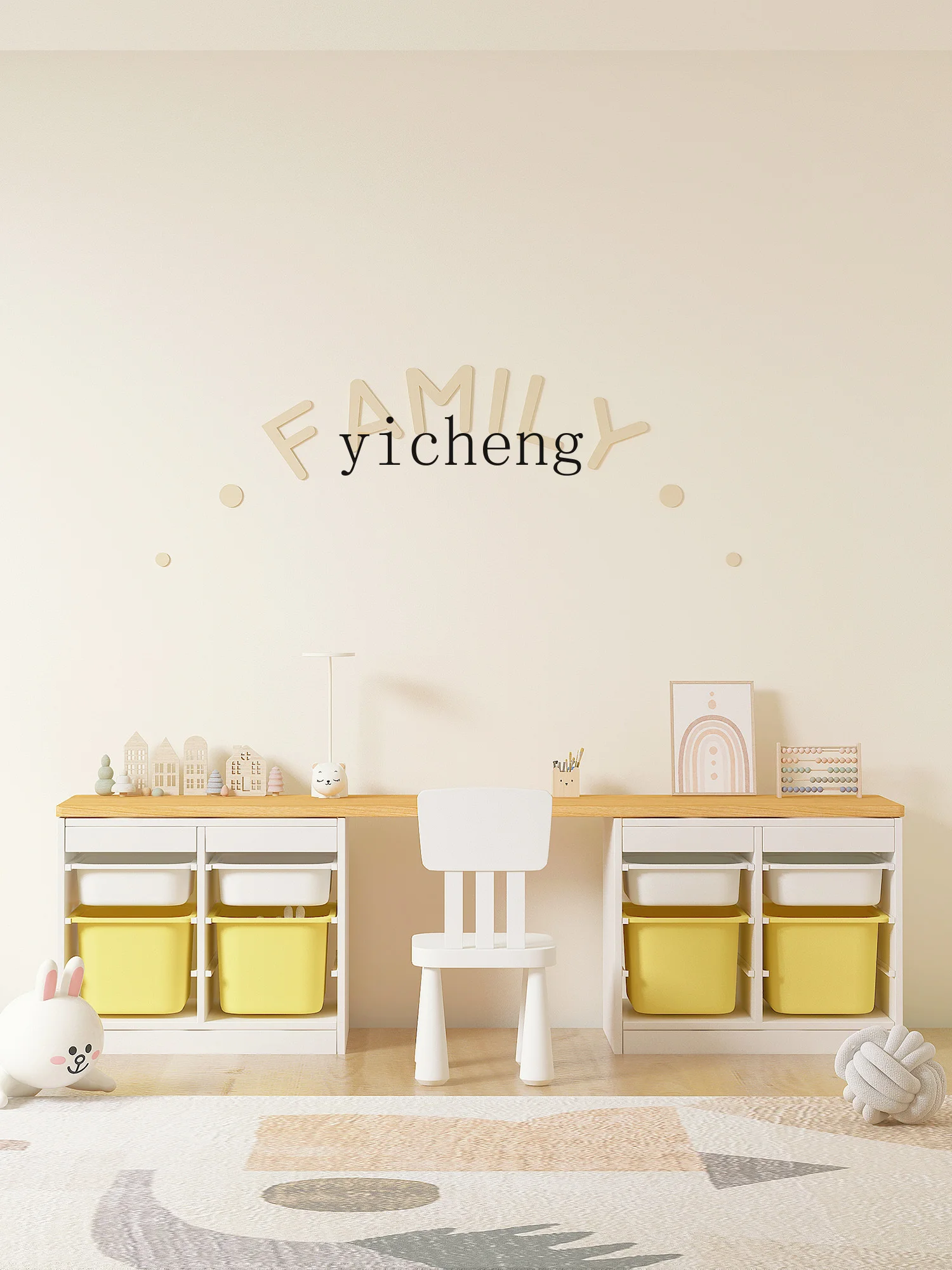 Tqh Massivholz Kinder schreibtisch Spielzeug Lager regal Lagers chrank Wohnzimmer Schreibtisch Kinderzimmer Baby Aufbewahrung schrank