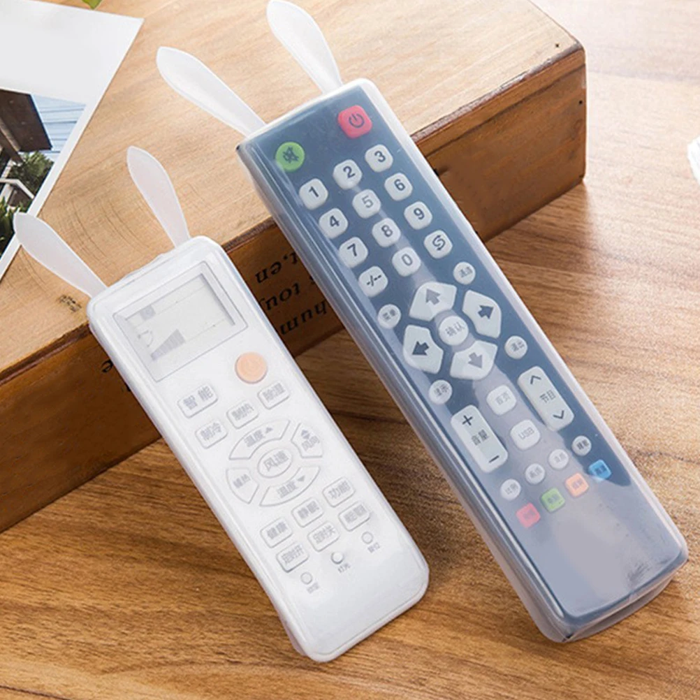 

2pcs Remote Control Protective Cover Transparent Silicone Dust Proof Anti Remote Case Design silicone remote