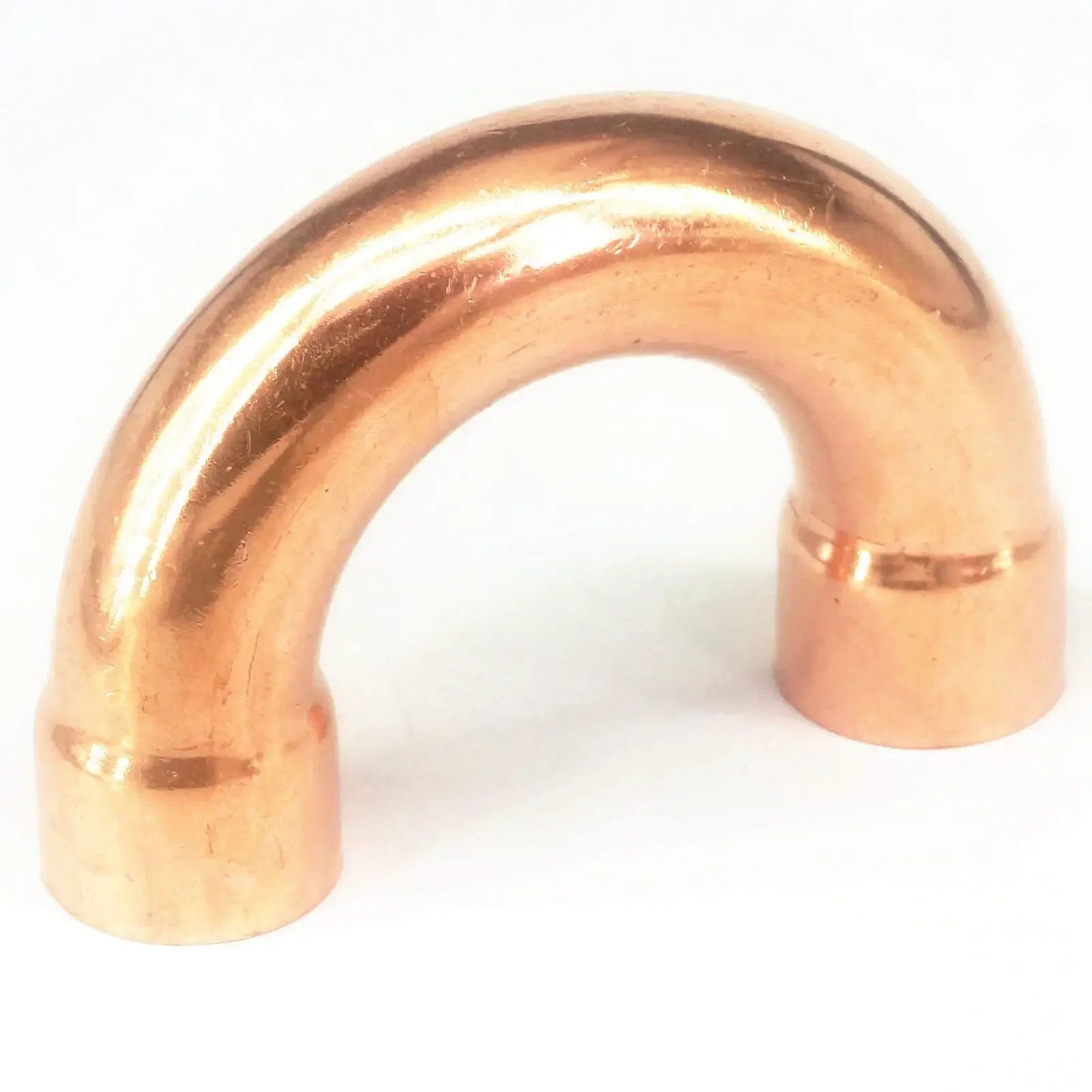 Inner Diameter 8/10/12/16/19/22.3/25.4mm 180 Angle Return Bend Eblow Equal Copper Welding End Feed Pipe Adapter Air Conditioner