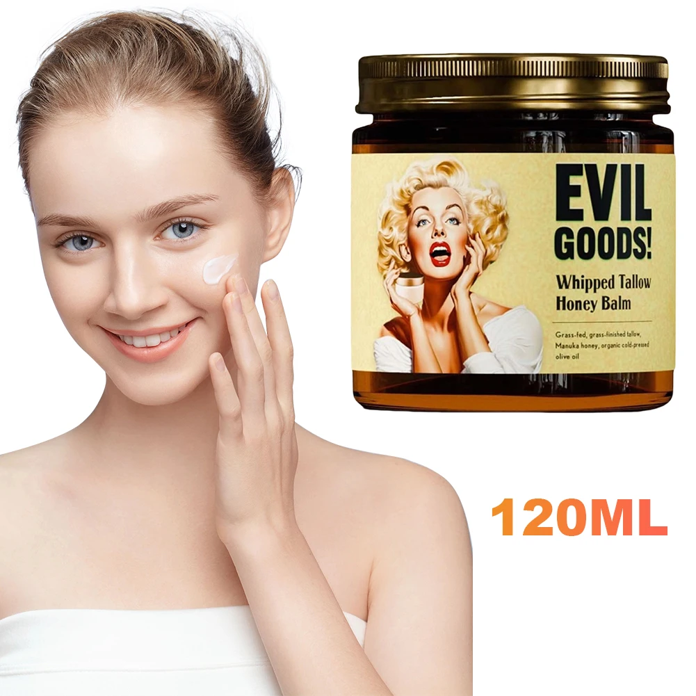 بلسم عسل مانوكا من لحم البقر المخفوق للبشرة والوجه والجسم، كريم وجه عضوي غير معطر، كريم وجه عضوي، لوشن للجسم #2