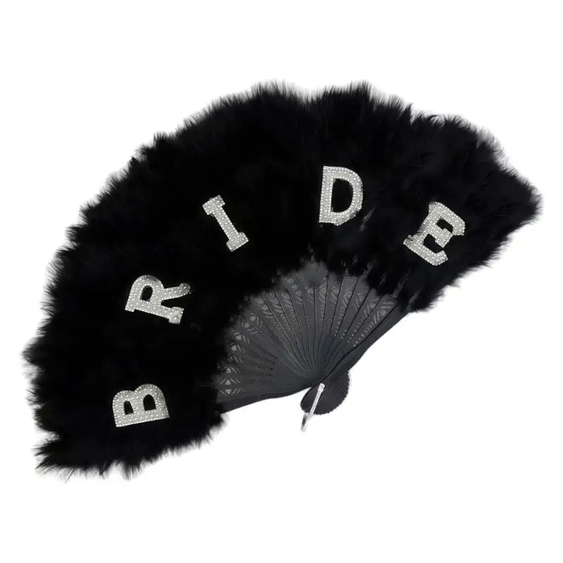 

652F Premium 21 Foldable Wedding Fan Multipurpose Cooling Tool And Photo Prop r Wedding Ceremony Accessories