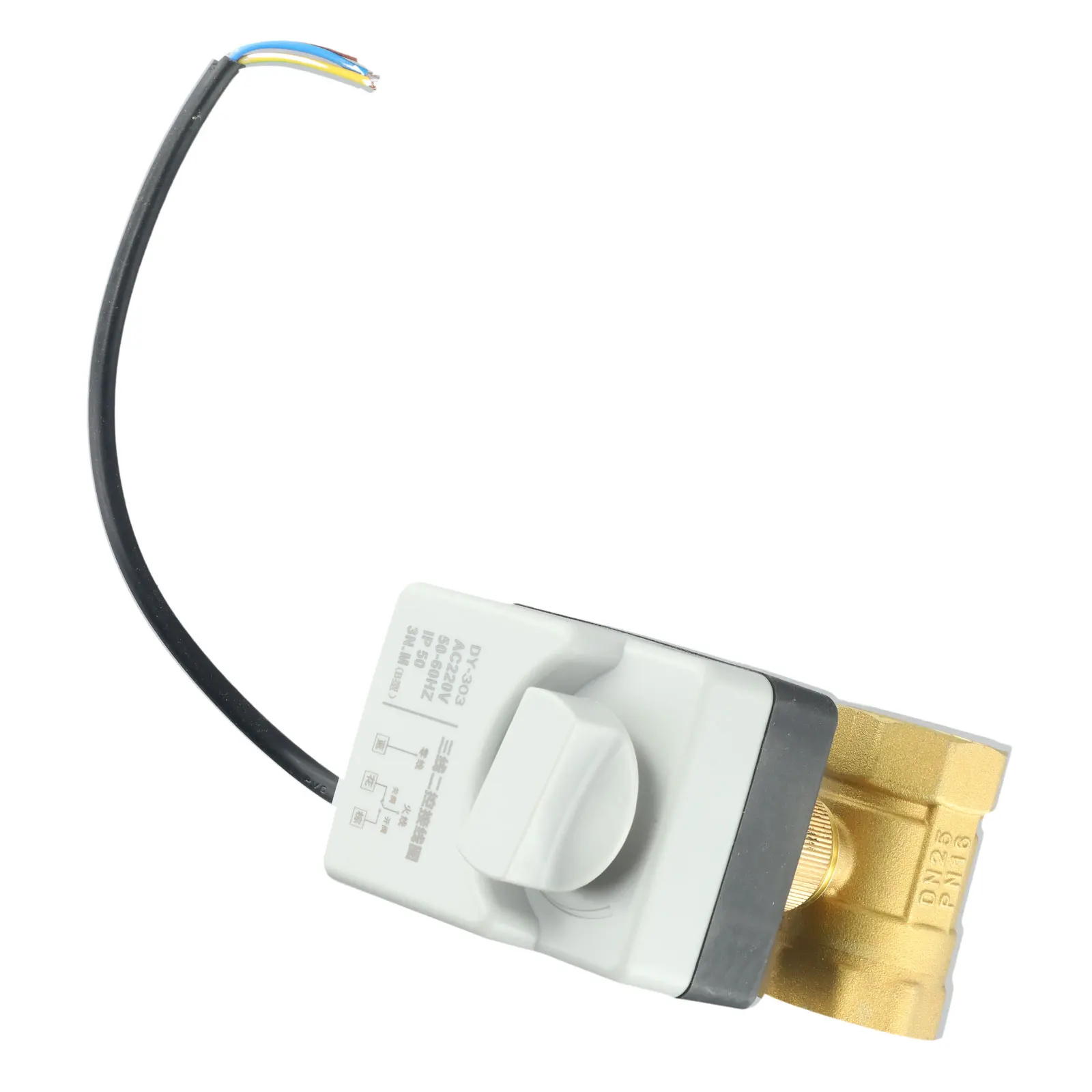 

Латунный электрический шаровой кран для контроля воды, воздуха и масла, 220 В переменного тока, обеспечивает стабильность и точное включение/выключение, простота установки