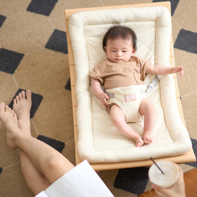 Baby Soothing Rocking Chair - Non-Electric Baby Recliner, Newborn Sleep Aid Cradle, Baby Comfort Chair, Gentle Cradle Rocker.