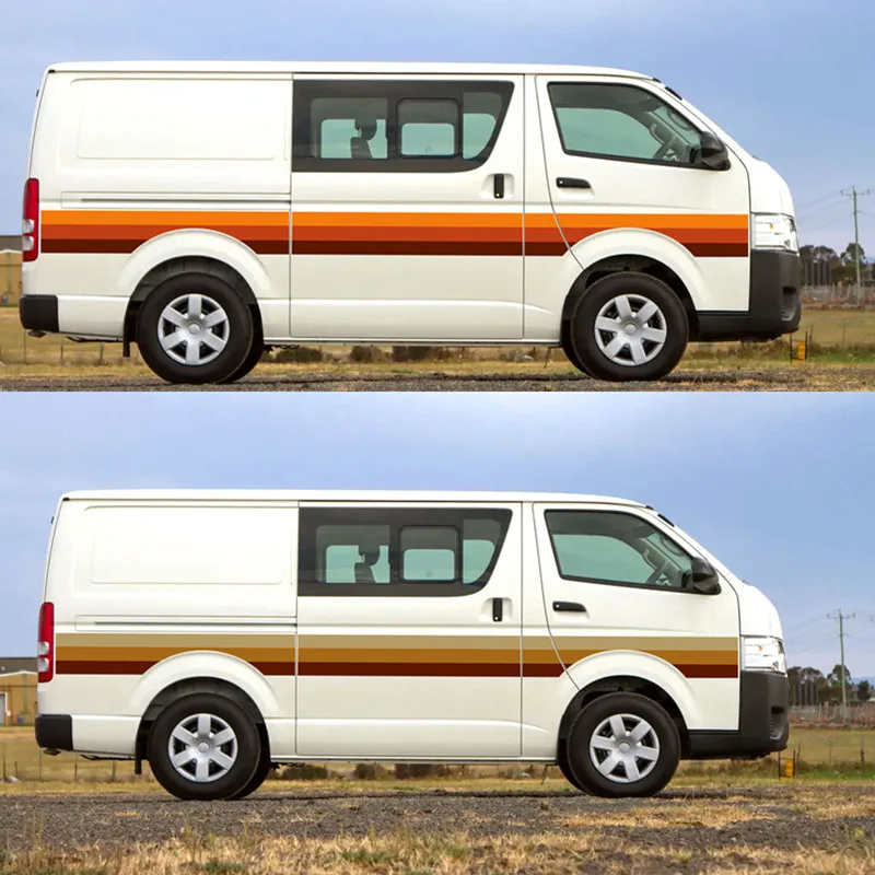 

Car Vinyl Stickers BRISBANE BODY STRIPE DECAL For TOYOTA HIACE VAN H200 modification Fashion sports decals
