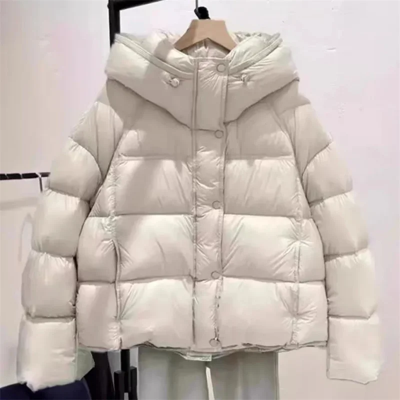 

Women's Parkas New Winter Hooded Bread Clothes Coat Female Short Thick Warm Cotton Padded Outwear Ladies Top Fashion Down Jacket