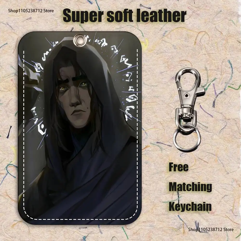 Personaggi del gioco Portachiavi con titolare dei vichinghi per la banca Porta carte da lavoro aziendale Custodia protettiva per carte per studenti Carta da autobus