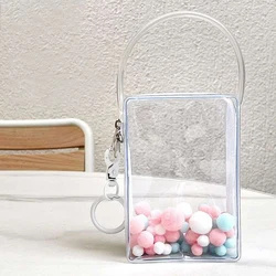 1pc Mystery Box Storage Pouch Organizer Box Keychain Bag Storage Case Classic Transparent Thicken Keychain Wallet Doll Bag