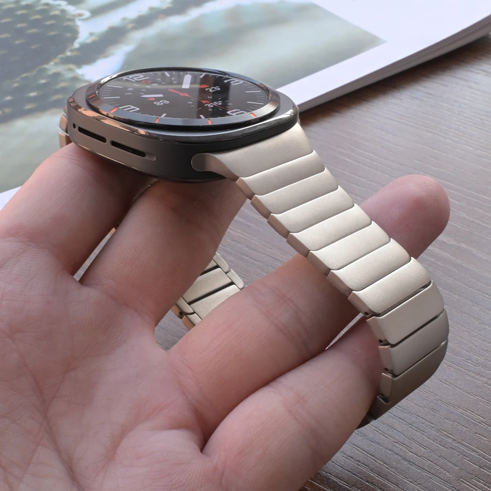 Gelang Baja Tahan Karat Pria untuk Gelang Magnet Samsung Galaxy Ultra Mewah untuk Gelang Logam Tali Jam Tangan Samsung Galaxy Ultra