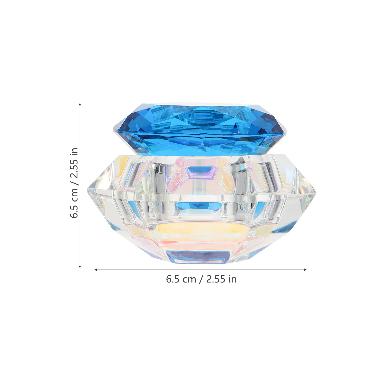 Хрустальная чашка для дизайна ногтей, крышка для маникюра, акриловая жидкая пудра, стекло, легкая портативная резная ручка, чашка для мытья, принадлежности для дизайна ногтей