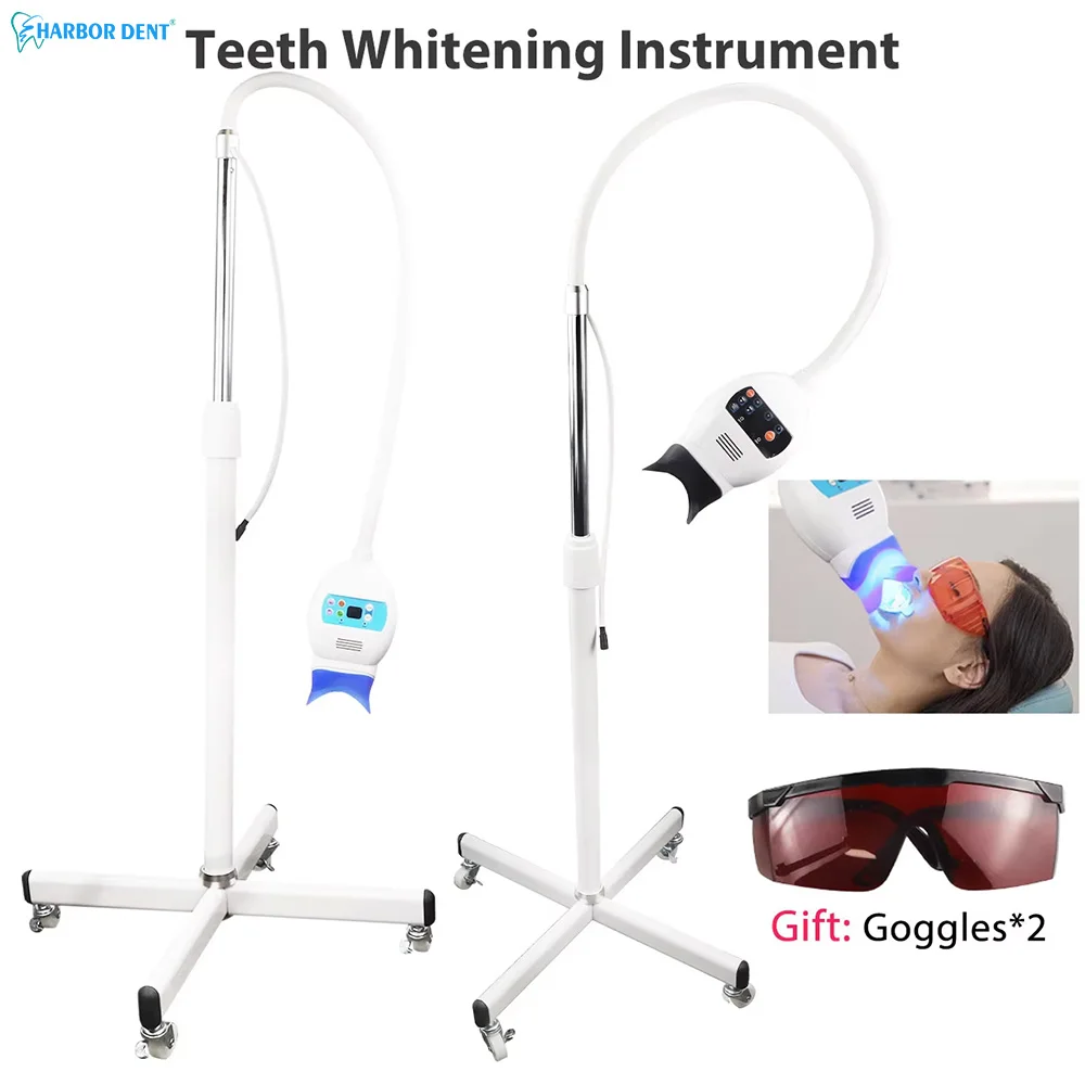 Dental Laboratory Equipment Tooth Whitening Lamp 8 LED 1 Color/3 Color Light Bulb Dentistry Cart Bleaching Accelerator