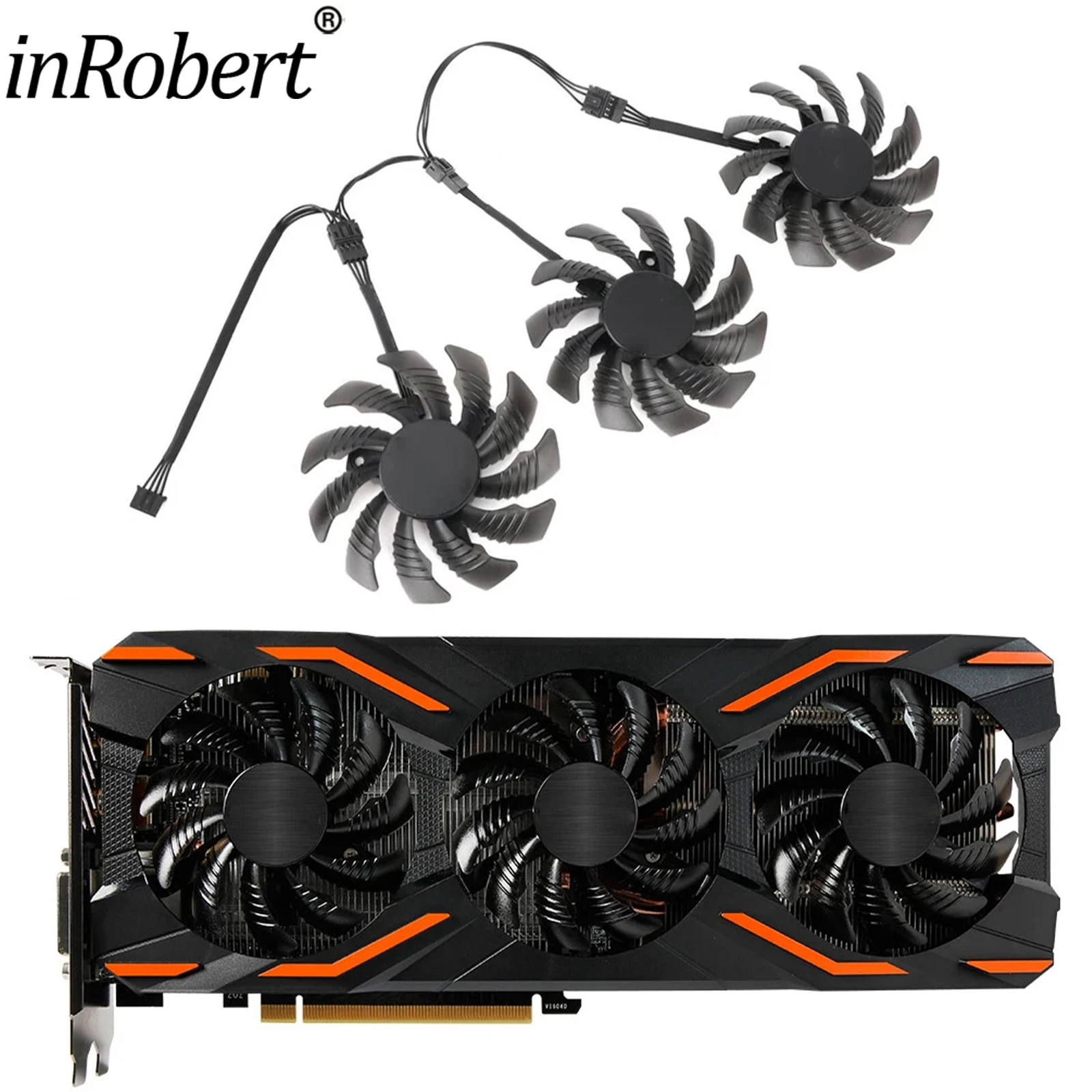 New 75mm T128010SU Cooling Graphics Fan for Gigabyte GTX 1080 Ti GTX 1070 G1 AORUS GTX 1060 GTX 980 Graphics Card Cooler Fans