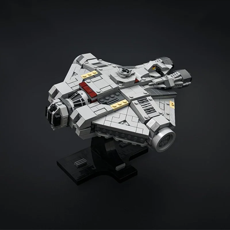 792pcs Moc 75375 고스트 팔콘 밀레니엄 우주선 빌딩 블록 DIY 크리 에이 티브 조립 벽돌 장난감 어린이 선물