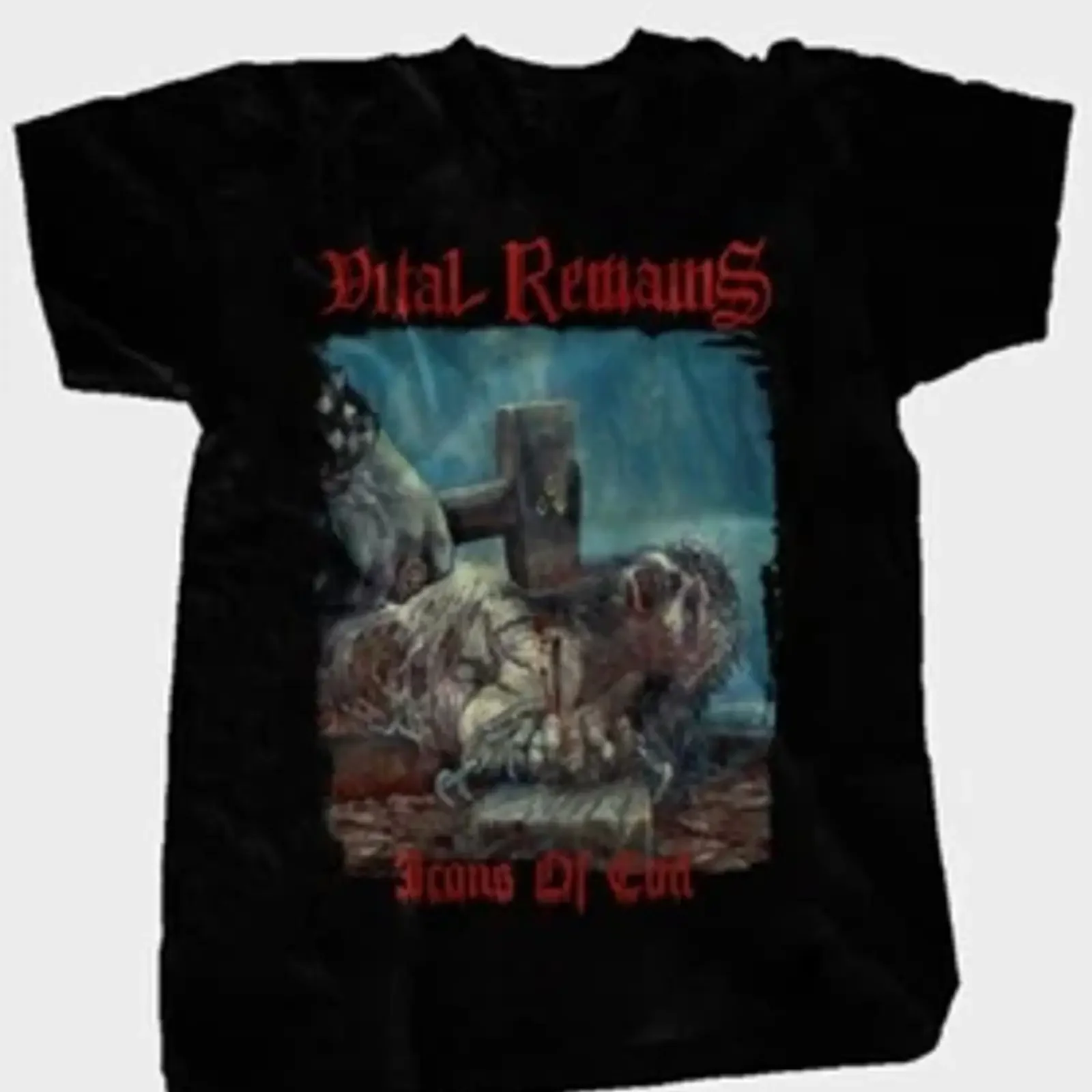Vital Remains Icons of Evil Band T Shirt All Sizes S to 5XL UU916 vintage Washed Stylish Top For Everyday Wear Comfortable