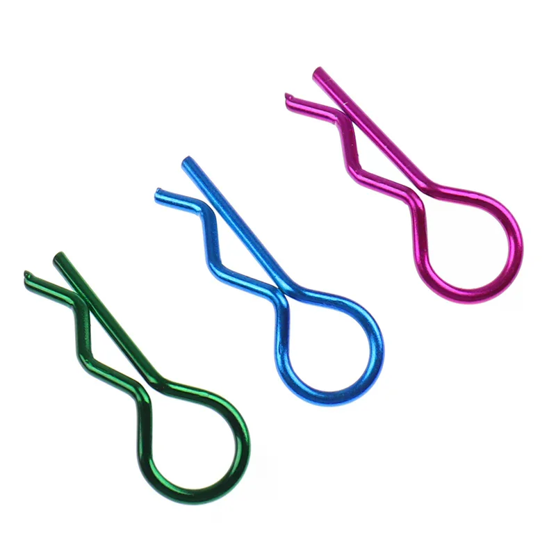 

[H]10pcs Stainless Steel Body Clips R Pin Shell for Redcat HSP 1/10 RC Car Parts