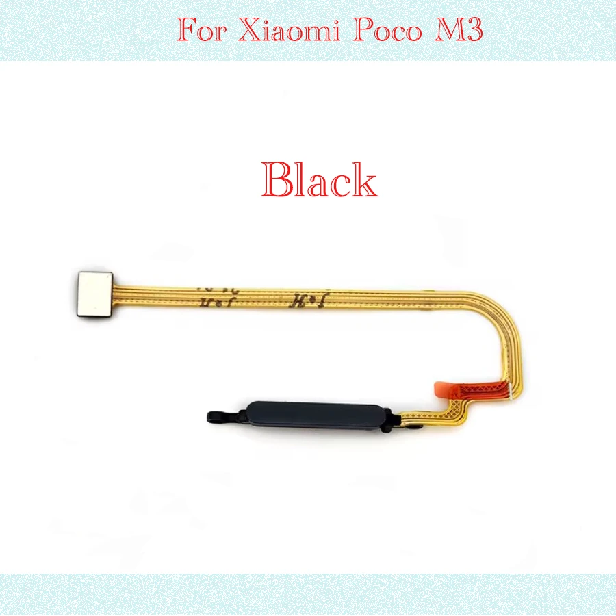 New Fingerprint Scanner For Xiaomi Poco M3 Home Button Fingerprint Menu Return Key Sensor Flex Cable