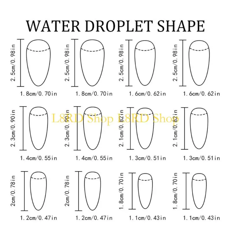 L8RD 24Pcs Glossy Press On Length Heart Ombres ABS False