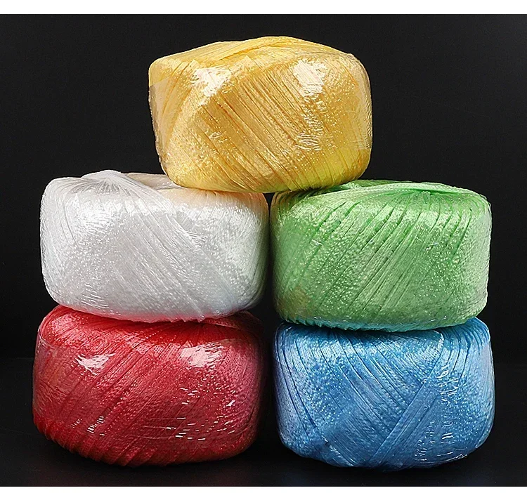 5pcs Nylon Plastic Bundling Rope Wear Resistant Packaging and Binding Straps 80 M Long Colored Woven Glass Plastic String