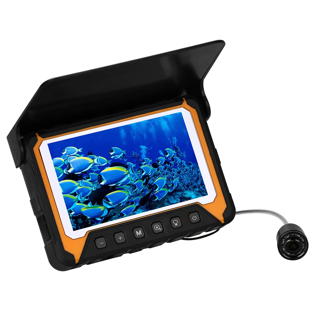 CR110-5HBS Underwater Fishing Camera with 5in LCD Monitor 120° 500,000 Pixels 8 Pcs IR Night Vision for River Ice Fishing