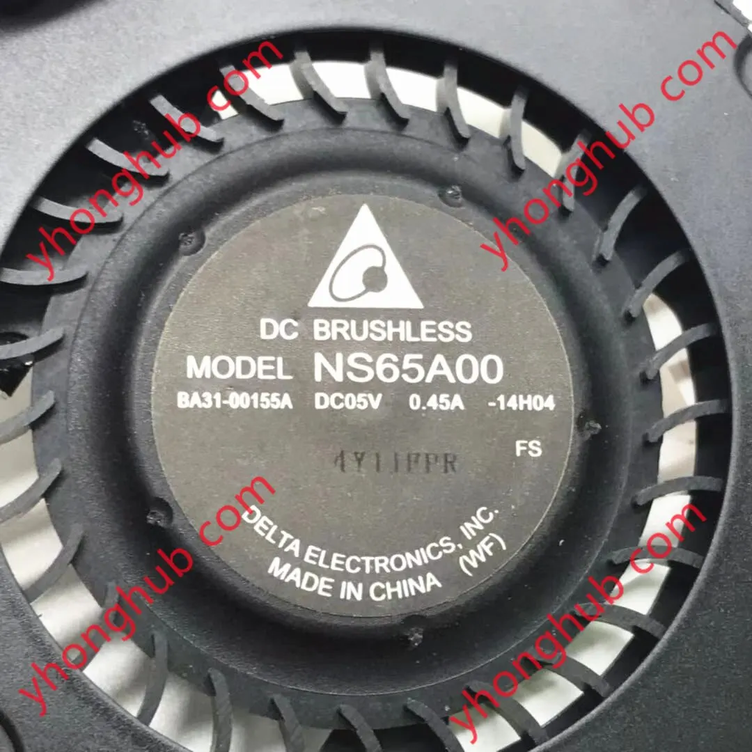 Delta Electronics NS65A00 14H04 BA31-00155A DC 5V 0, 45A Kipas Pendingin 3 Kawat