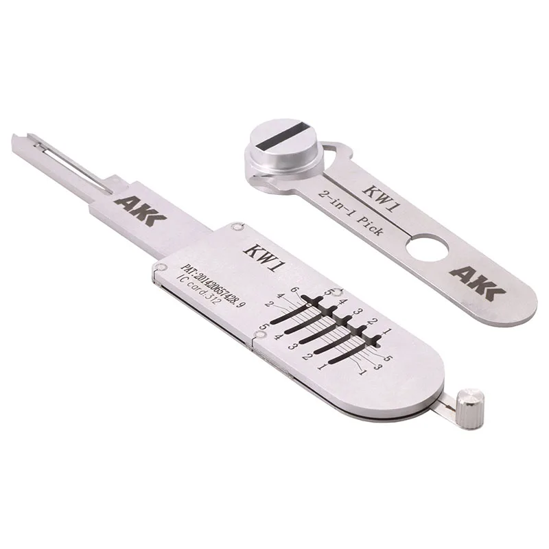 أدوات AKK KW1 5 Pin 2-IN-1 اختيار لأقفال الأبواب K-wikset قفل اختيار وأدوات فك الأقفال