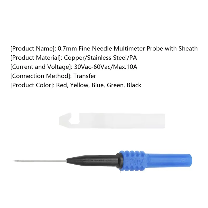 KYCOR-30V سيارة المتعدد اختبار تلميح مجسات سلك ثقب التحقيق العزل سلك ثقب إبرة تلميح #6