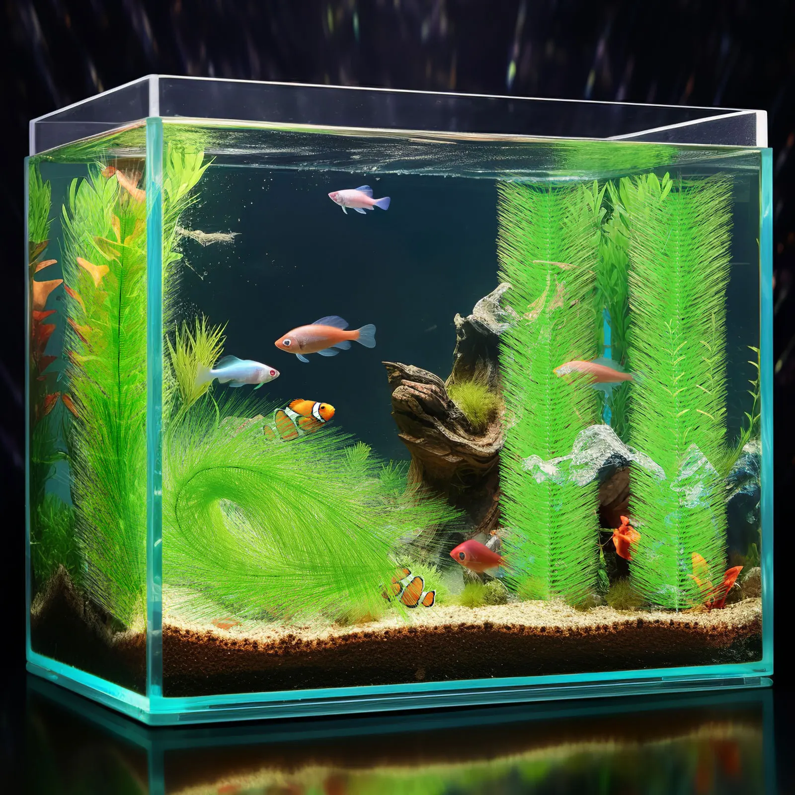 

Floating Plants Hatching Grass Brushes Breeding Mop Decorations Aquarium Plants Simulation Aquatic Fish Tank Decor