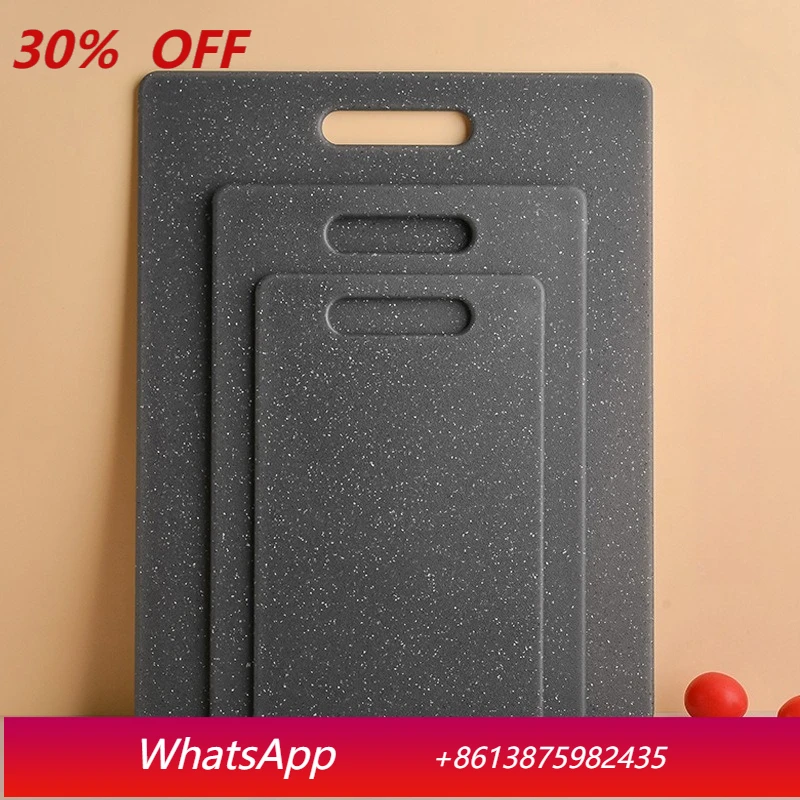 LMM plastic chopping board kitchen three-piece assorted double-sided cutting board