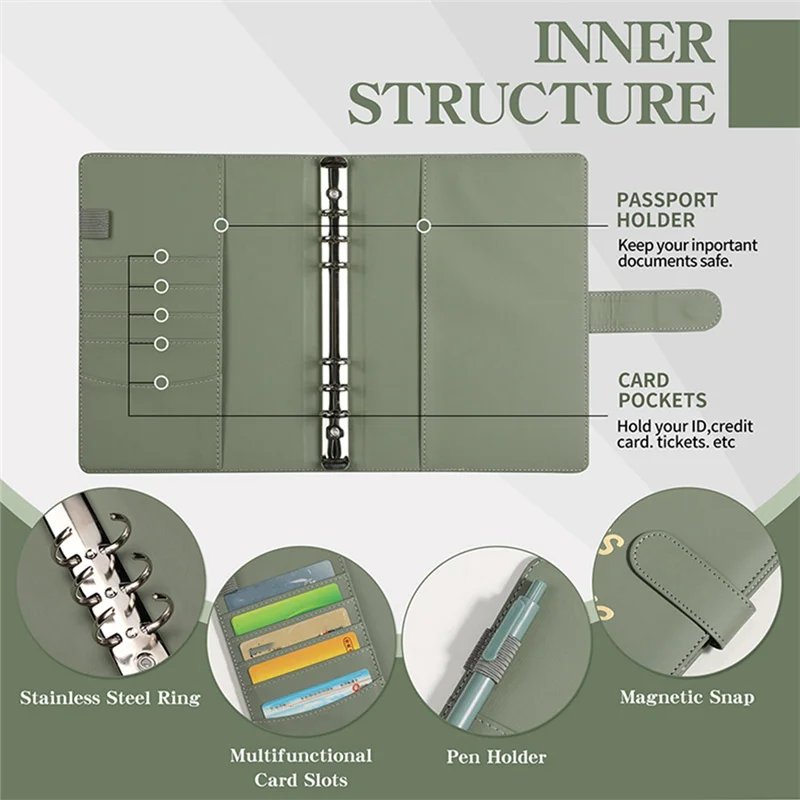 Raccoglitore per sfide per risparmio di denaro da 52 settimane, raccoglitore per risparmio di denaro con libro per sfide di risparmio e buste per contanti
