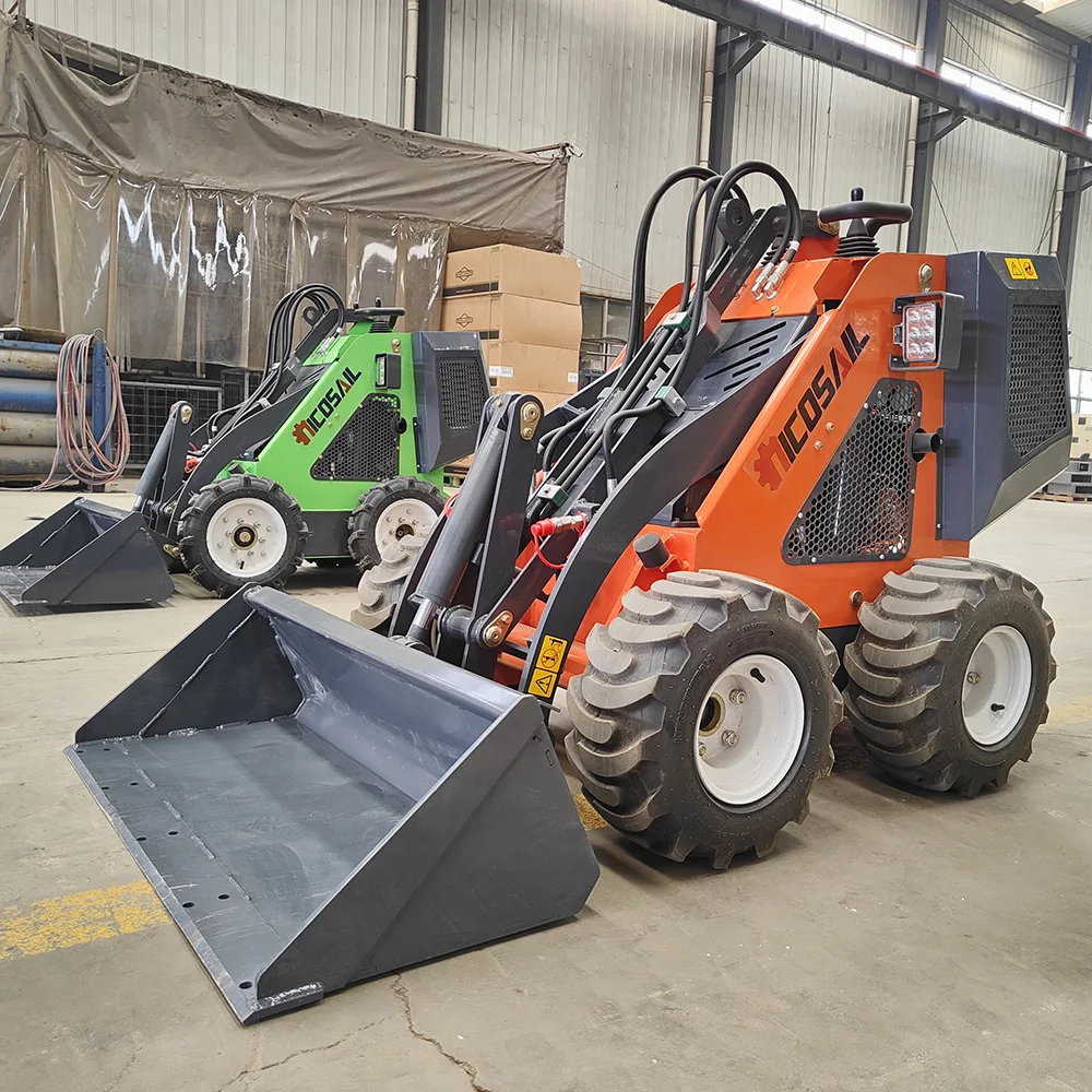 Customized high-quality hydraulic small skid steer loader diesel telescopic small wheel skid steer loader