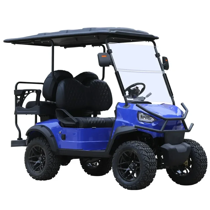 Lithium Battery Karts Car Buggy 4 6 Seater Carrito De Electric Golf Cart Off Road Street Legal 48V 72V 12V Utv Accessories 3 - 4